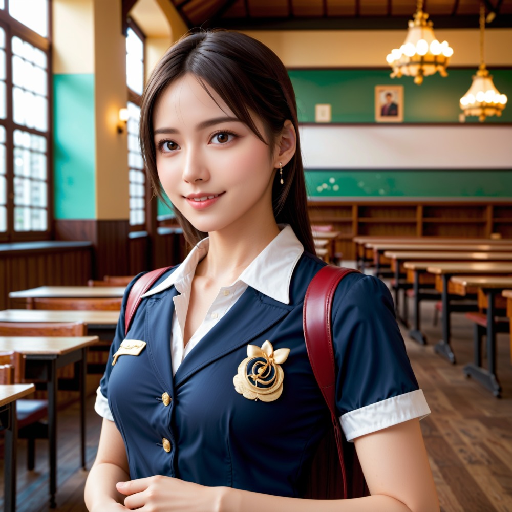 学園の日々 - 制服姿の美しき女子高生たち