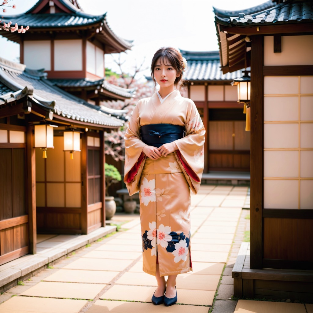 四季折々の優雅さ、京都の街を彩る着物美人たち