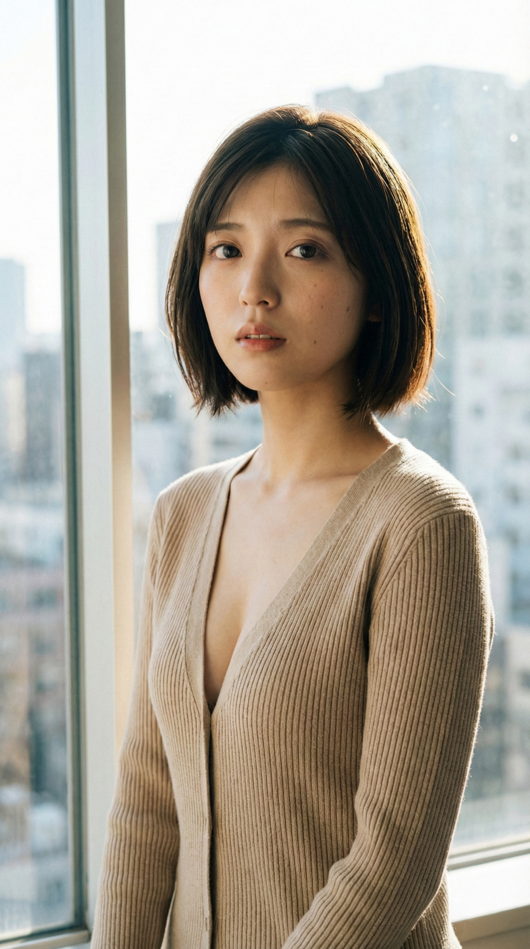 759 濡れ髪×視線にドキッ。雨上がりのような透明感AI美女 | キカイノキレイ