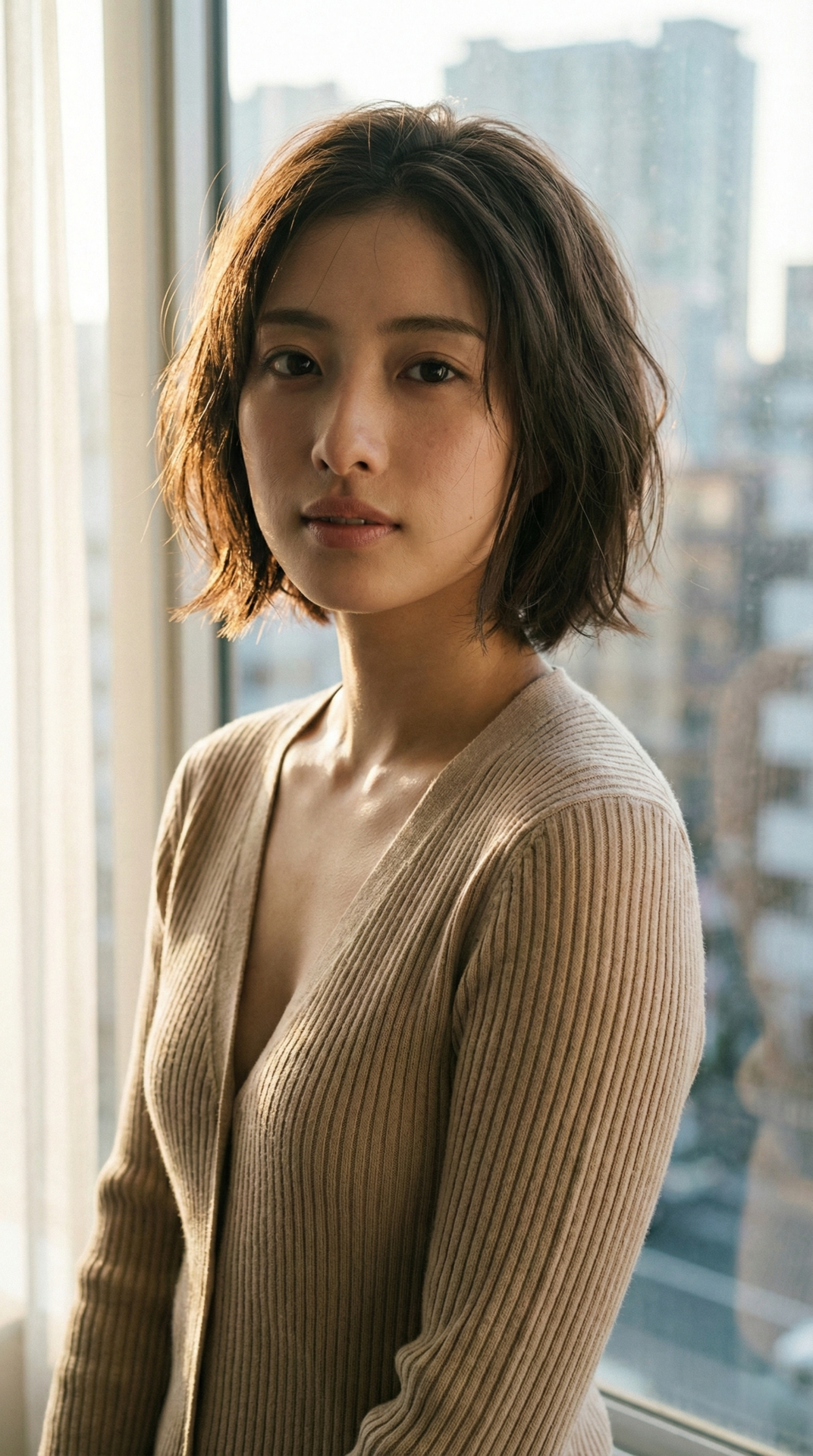 759 濡れ髪×視線にドキッ。雨上がりのような透明感AI美女 | キカイノキレイ