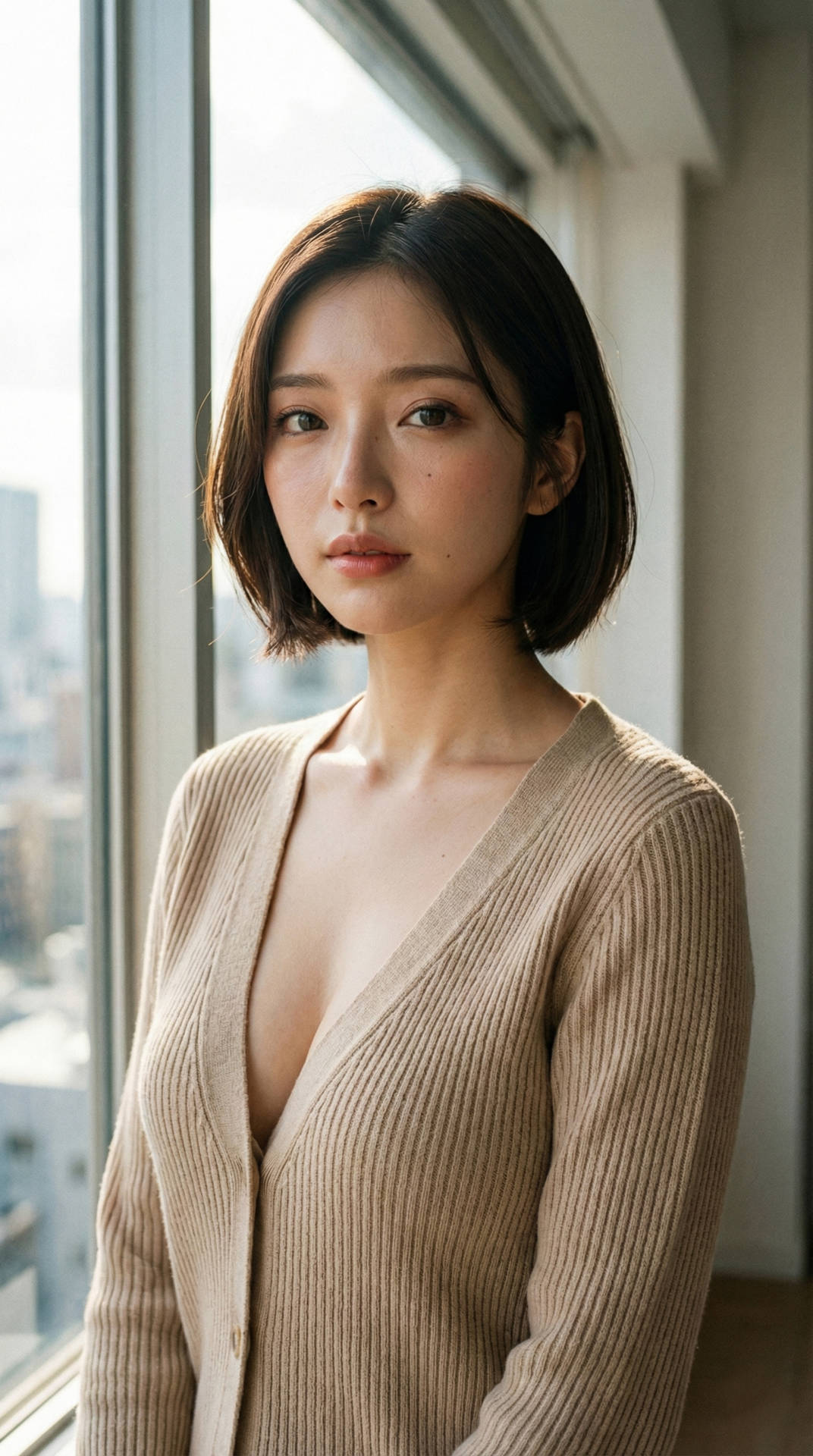 759 濡れ髪×視線にドキッ。雨上がりのような透明感AI美女 | キカイノキレイ