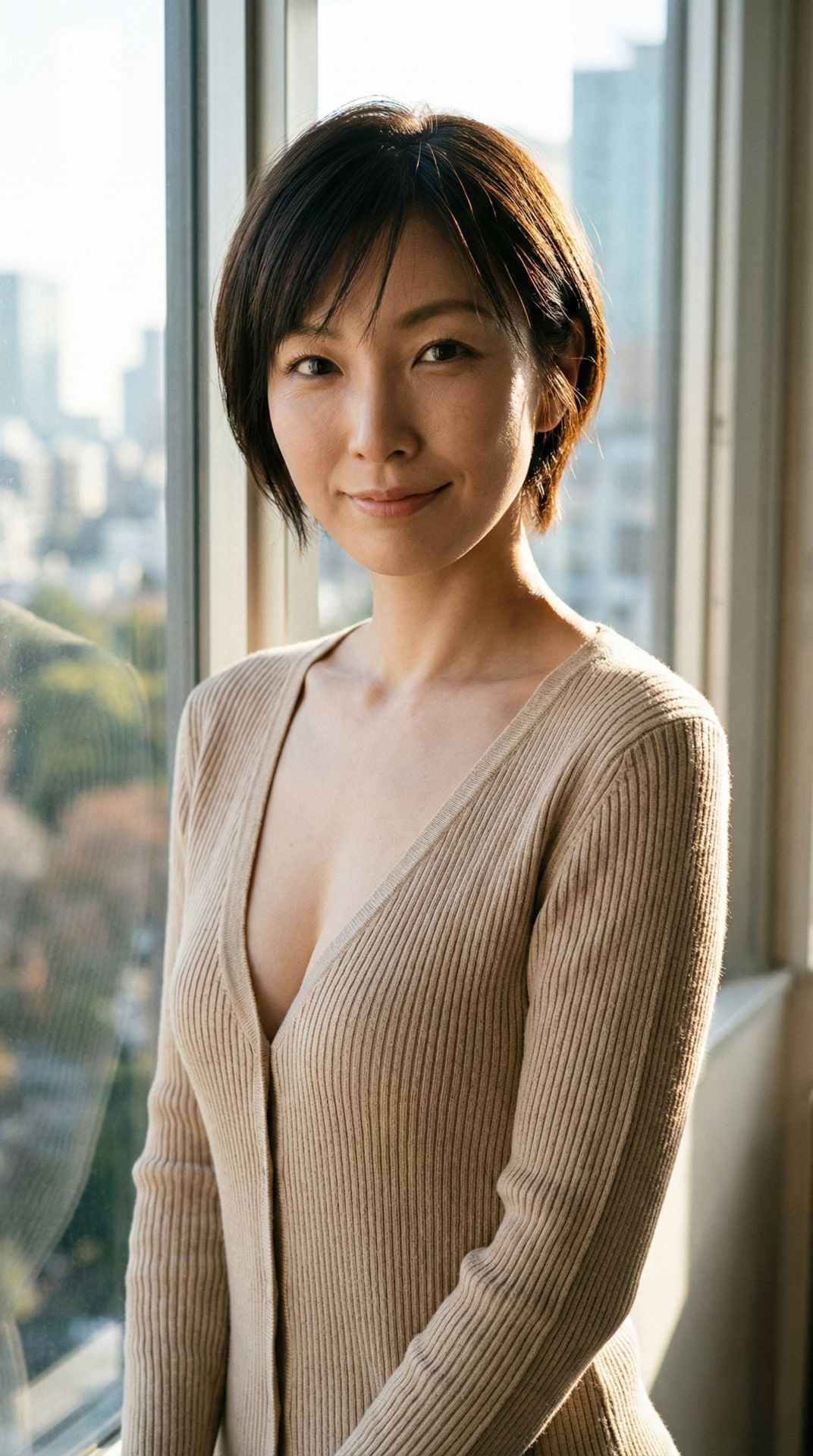 759 濡れ髪×視線にドキッ。雨上がりのような透明感AI美女 | キカイノキレイ